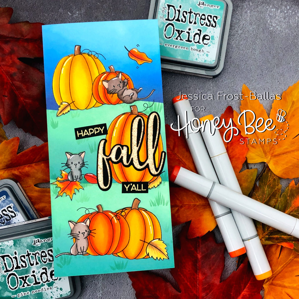 Happy Fall Y'All by Jessica Frost-Ballas for Honey Bee Stamps