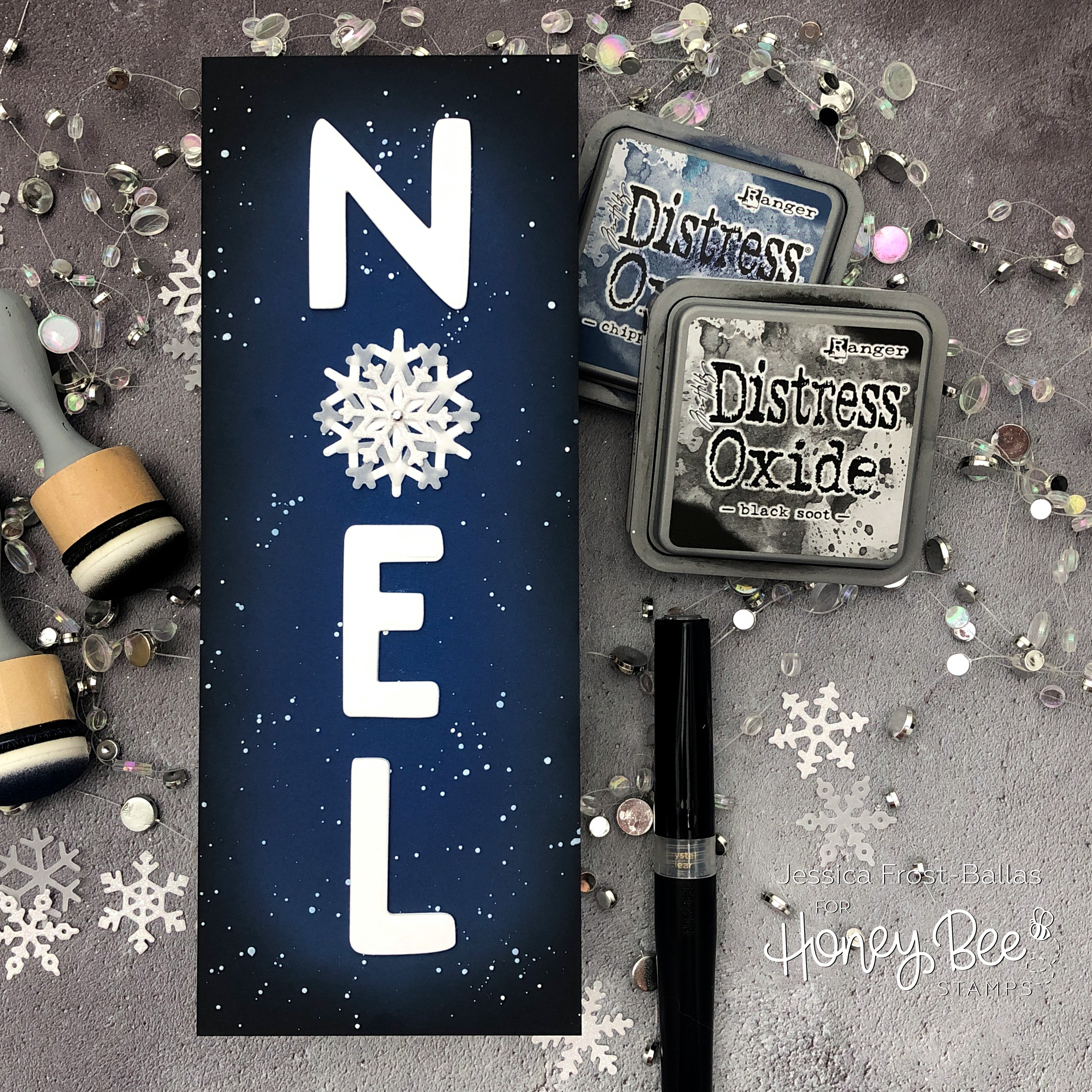 Noel by Jessica Frost-Ballas for Honey Bee Stamps