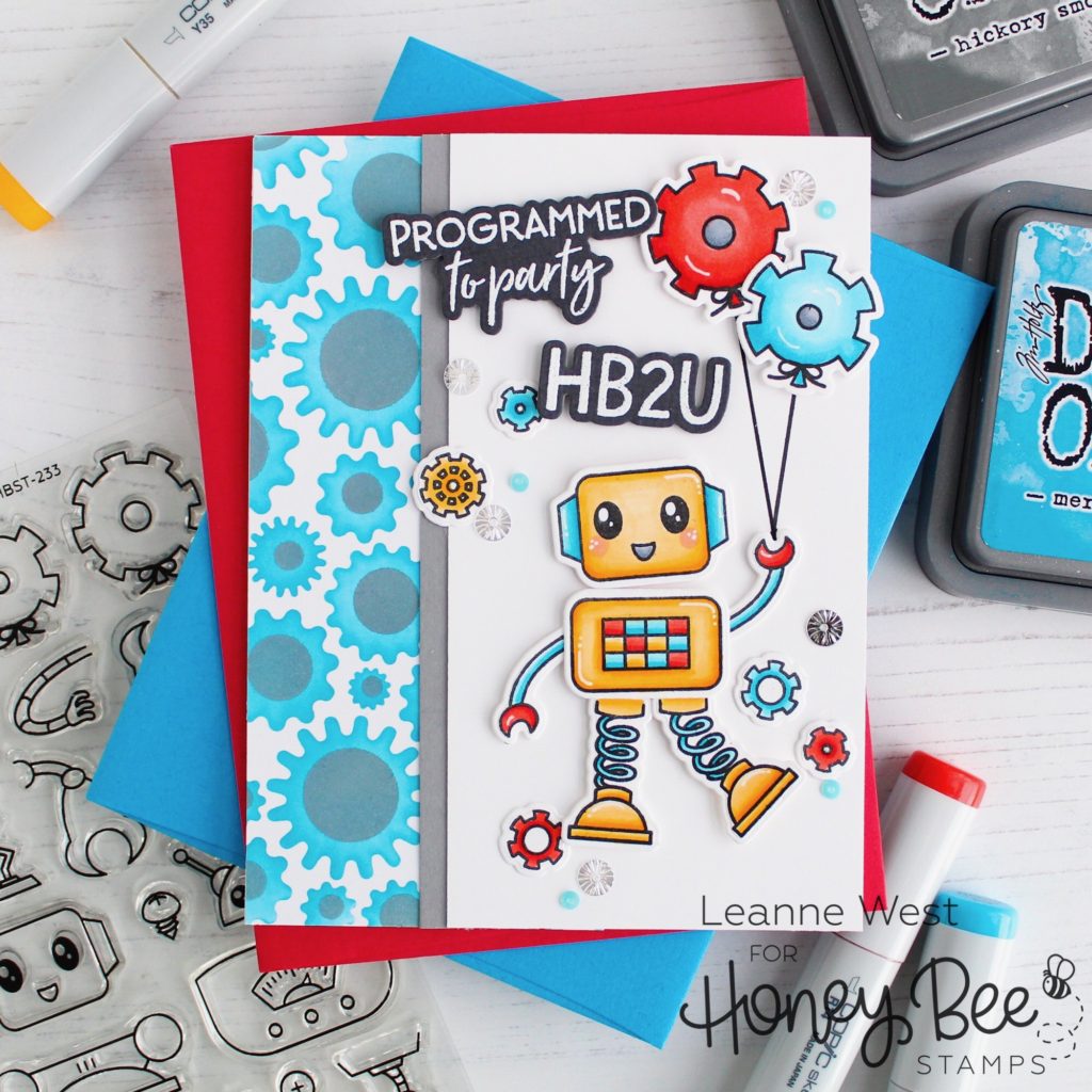 Build-A-Bot Birthday Card : Honey Bee Stamps