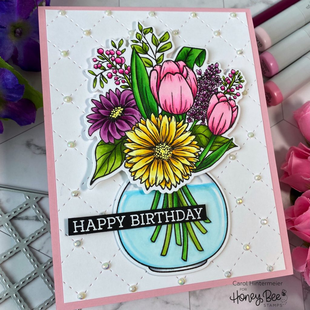 Prairie Paper & Ink: MFT Fancy Flowers FRIEND Card