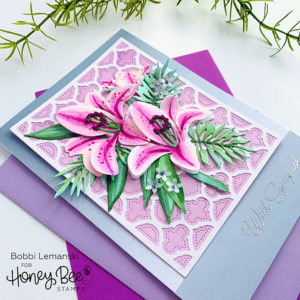 Stargazer Lilies Bring Peace and Comfort : Honey Bee Stamps