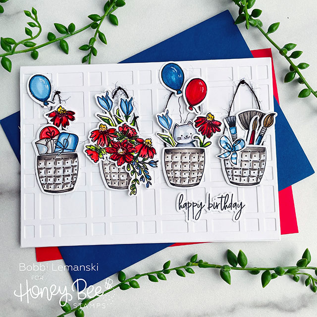 Red, White and Blue X 2! : Honey Bee Stamps