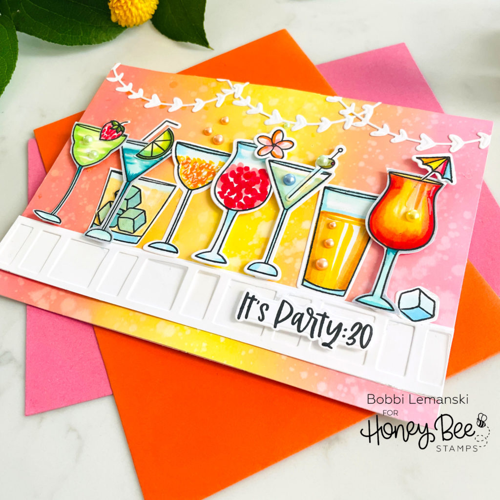 Sugared Peach - Acrylic Hearts Mix – Honey Bee Stamps