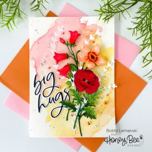 Big Hugs and Prayers with Wildflowers : Honey Bee Stamps