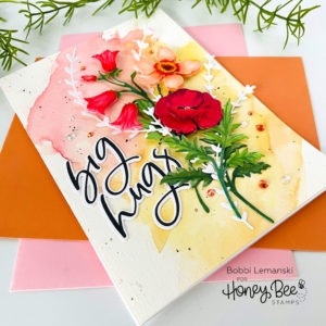 Big Hugs and Prayers with Wildflowers : Honey Bee Stamps