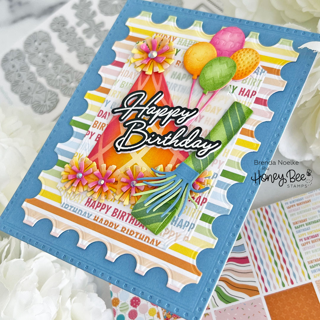 Happy Birthday – Lovely Layers: Party Hat & Blower : Honey Bee Stamps